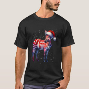 Camiseta Red Stried Santa Zebra Navidades Familia Zebra