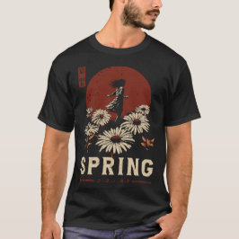 Camiseta Red Sun Spring Maiden | Arte de margarita estacion