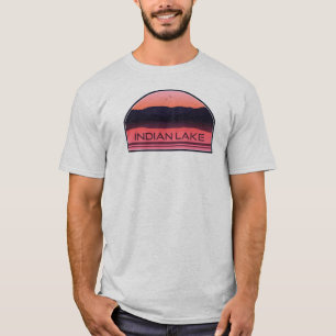 Camiseta Red Sunrise de India Lake New York