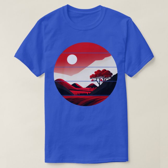 Camiseta Red Sunset (Diseño del anverso)
