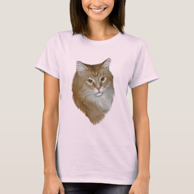 Camiseta Red Tabby Maine Coon (Anverso)