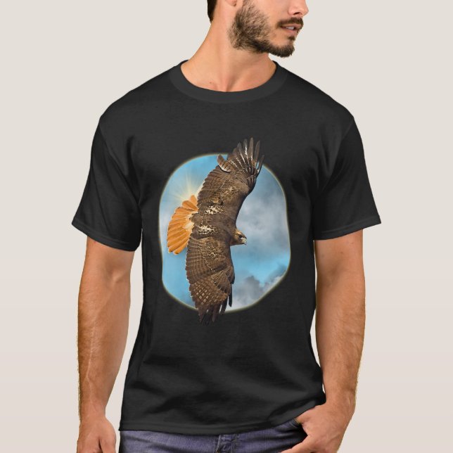 Camiseta Red Tail Hawk Flying  Sky Falcon  Falconry  Native (Anverso)
