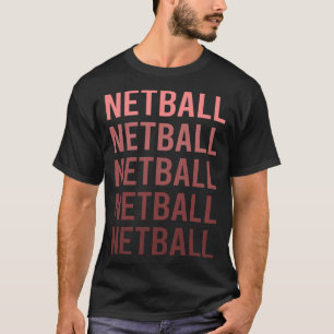 Camiseta Red Text Netball