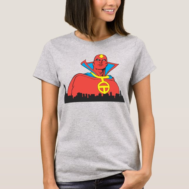 Camiseta Red Tornado Behind Cityscape (Anverso)