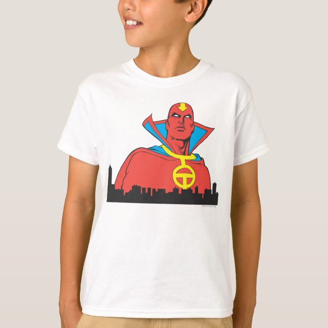 Camiseta Red Tornado Detrás De Cityscape (Anverso)
