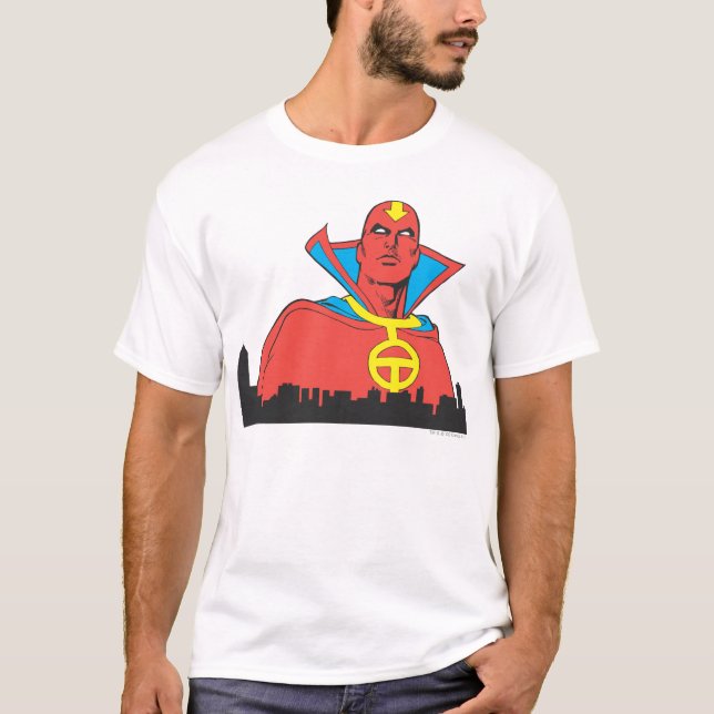 Camiseta Red Tornado Detrás De Cityscape (Anverso)