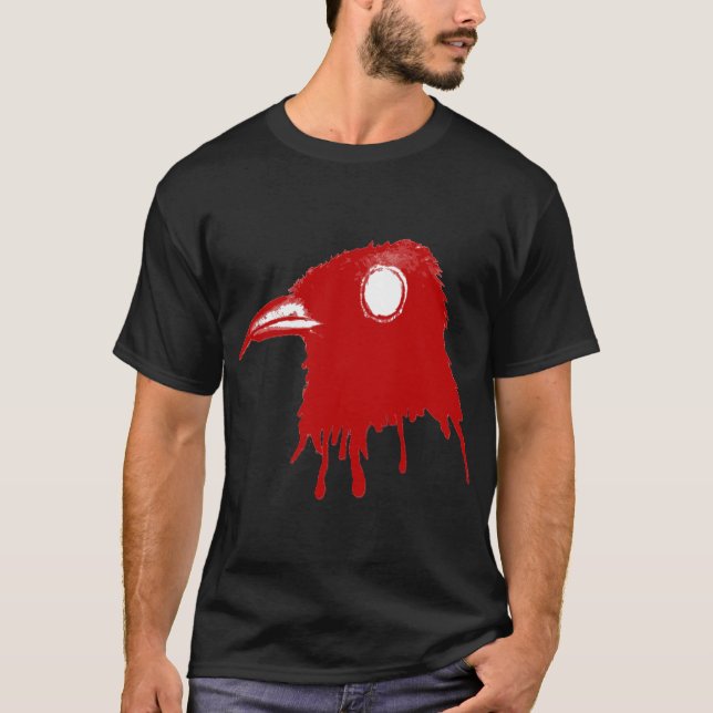 Camiseta [Red_Toxic_Crow] - negro (Anverso)