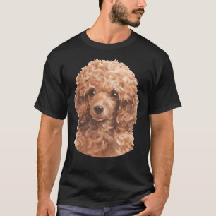 Camiseta Red Toy Poodle Watercolor Art