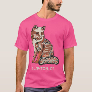 Camiseta Red Tribal Fox Clayton Nativo American Artwork Sty