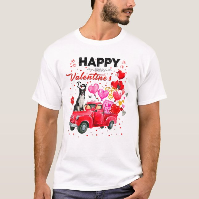 Camiseta Red Truck Border Collie (Anverso)