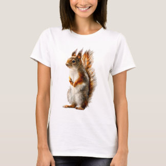Camiseta Red Tufted Squirrel Portrait Women