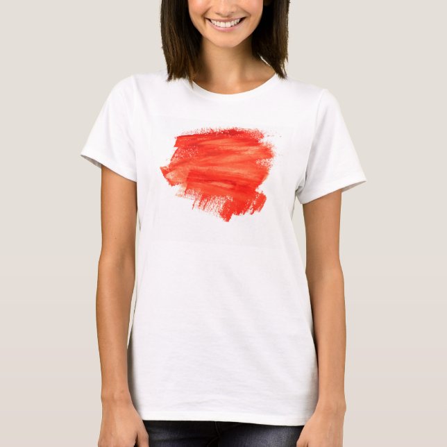 Camiseta Red Watercolor Stroke Tee (Anverso)