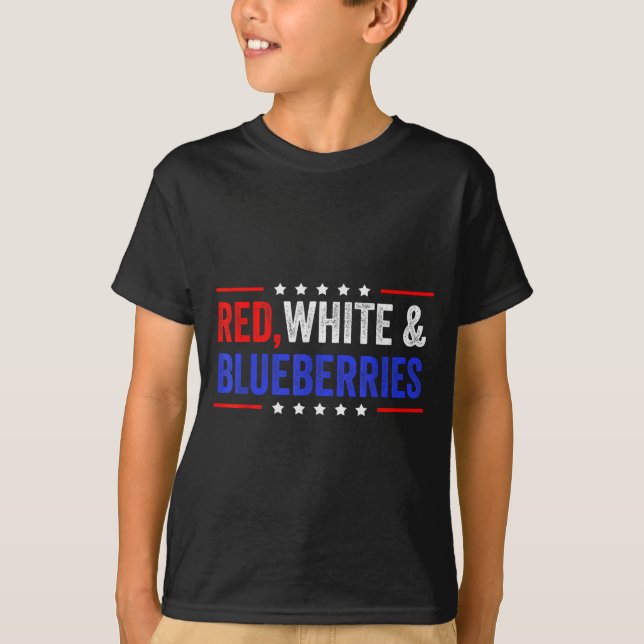 Camiseta Red, White And Blueberries Patriot Dom 2025  (Anverso)