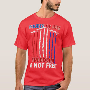 Camiseta Red White Blue Air Force 4 jul. Orgulloso índice d