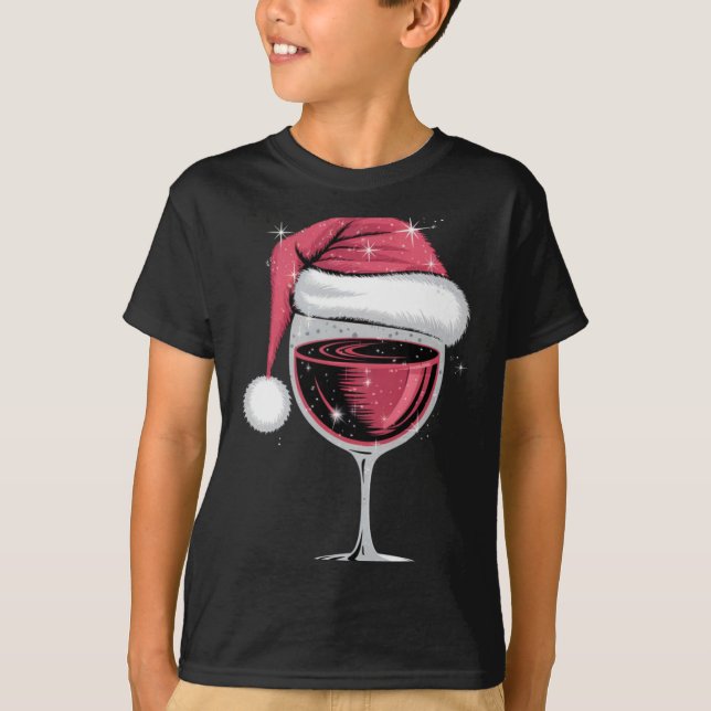 Camiseta Red Wine Gl Christmas Funny Christmas Xmas T Shirt (Anverso)