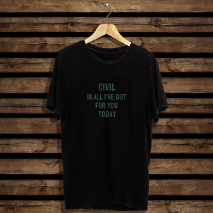 Camiseta Redacción humorística y sarcástica en fuente verde