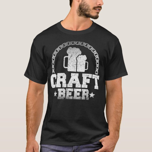 Camiseta Redacción Resumen De Alegría De Cerveza Alegre - (Anverso)