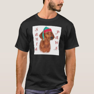 Camiseta Redbone Coonhound Santa Paws
