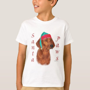 Camiseta Redbone Coonhound Santa Paws