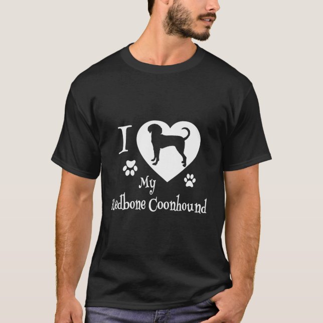 Camiseta Redbone Coonhound Shirting Design Para Perro Coonh (Anverso)