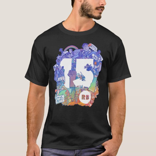 Camiseta Redbubble&x27;s 15th Birthday artwork Classic T-Sh (Anverso)