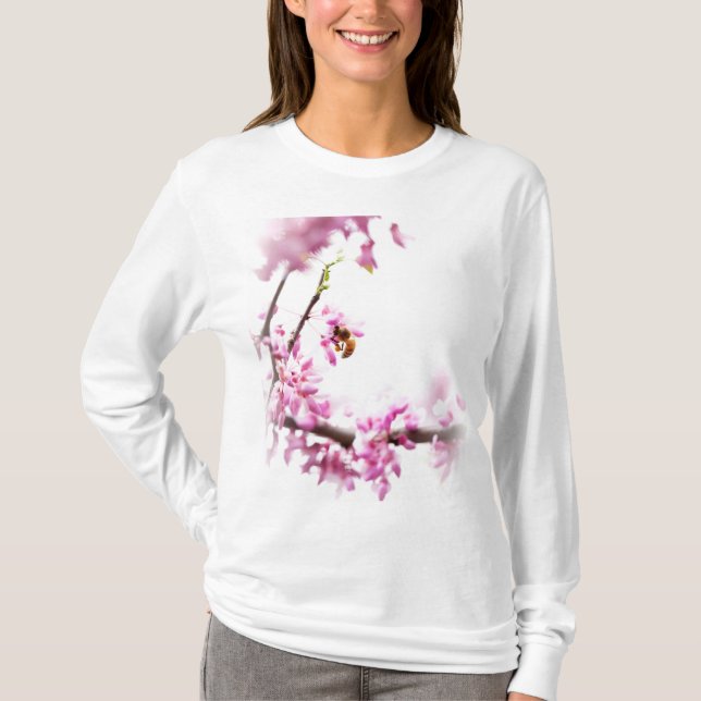 Camiseta Redbud y Honeybee en primavera (Anverso)