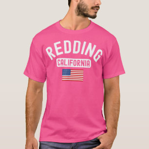 Camiseta Redding California Bandera de Estados Unidos Vinta