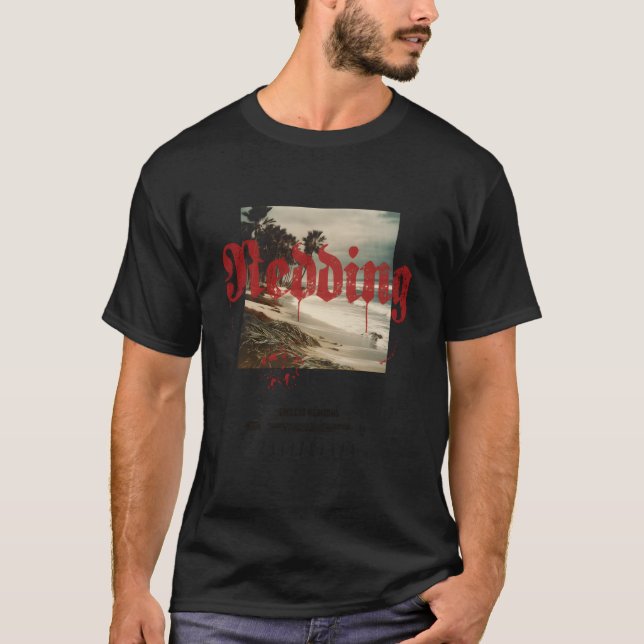 Camiseta Redding California Ca Tatuaje Playa Surf (Anverso)