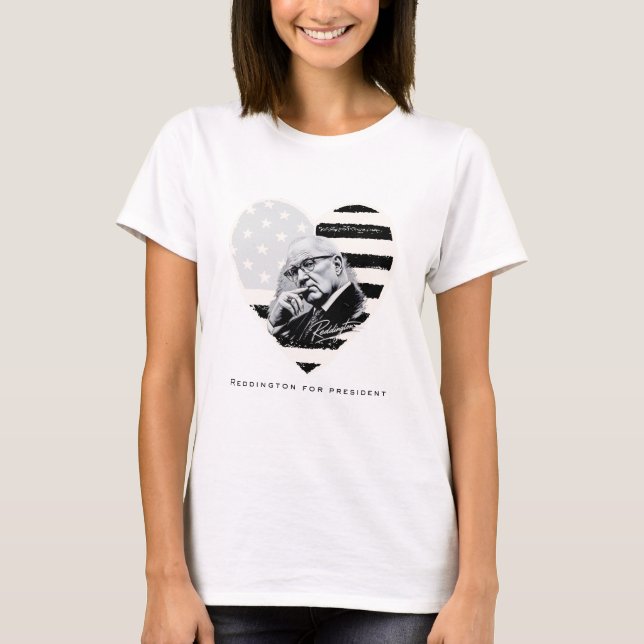 CAMISETA REDDINGTON PARA PRESIDENTE (Anverso)