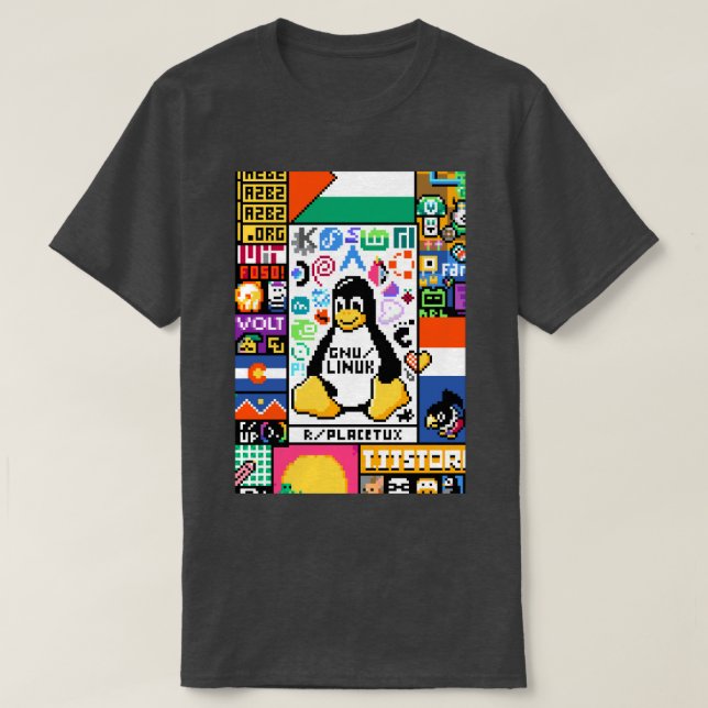 Camiseta Reddit sustituye a PixelLinux (Diseño del anverso)