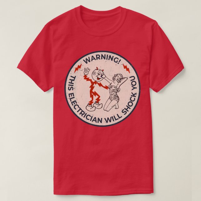 Camiseta Reddy Kilowatt este electricista te conmocionará (Diseño del anverso)