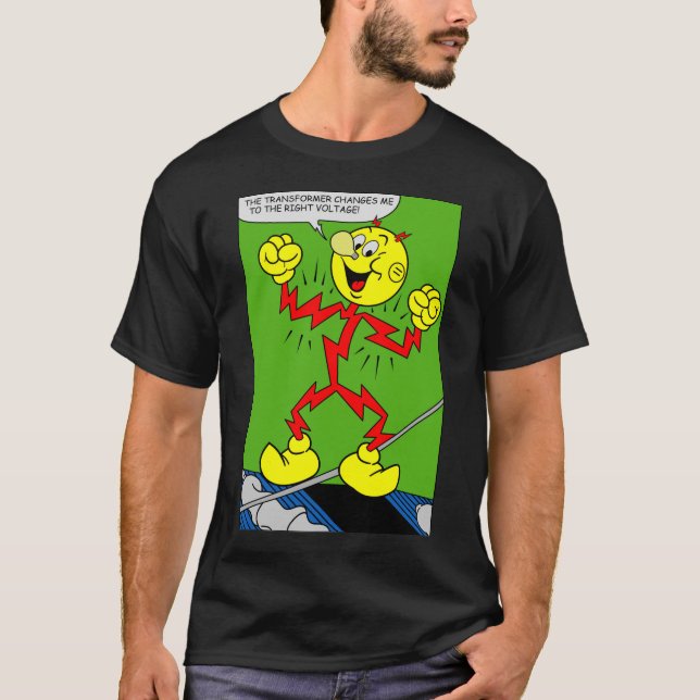 Camiseta Reddy Kilowatt muy divertida (Anverso)