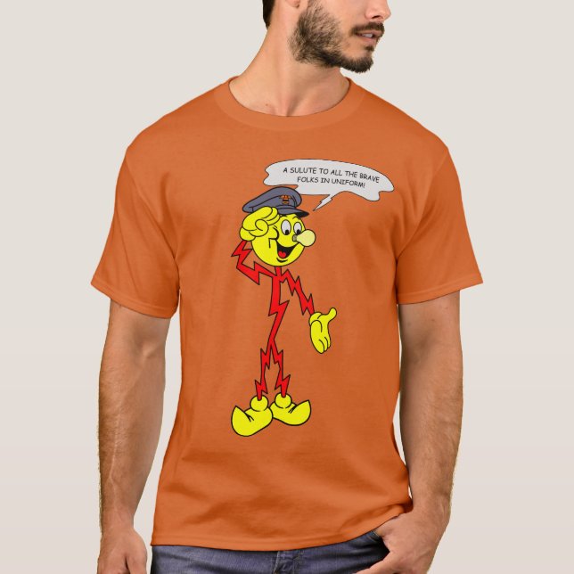 Camiseta Reddy Kilowatt muy divertida (Anverso)