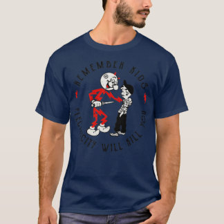 Camiseta Reddy Kilowatt recuerda que la electricidad matará