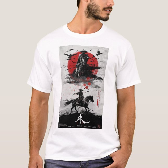 Camiseta Redención roja Poster de cine de época diseño T- (Anverso)