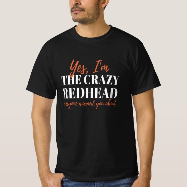 Camiseta Redhead Crazy Redhead Mc1r Red Hair (Anverso)