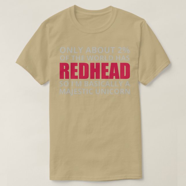Camiseta Redhead Hair cita humor gracioso diciendo 12 (Diseño del anverso)