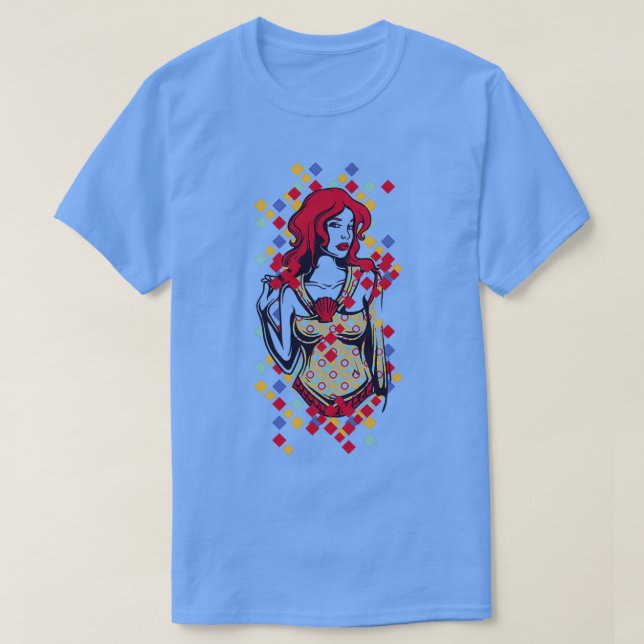 Camiseta Redhead Mermaid Chica (Diseño del anverso)