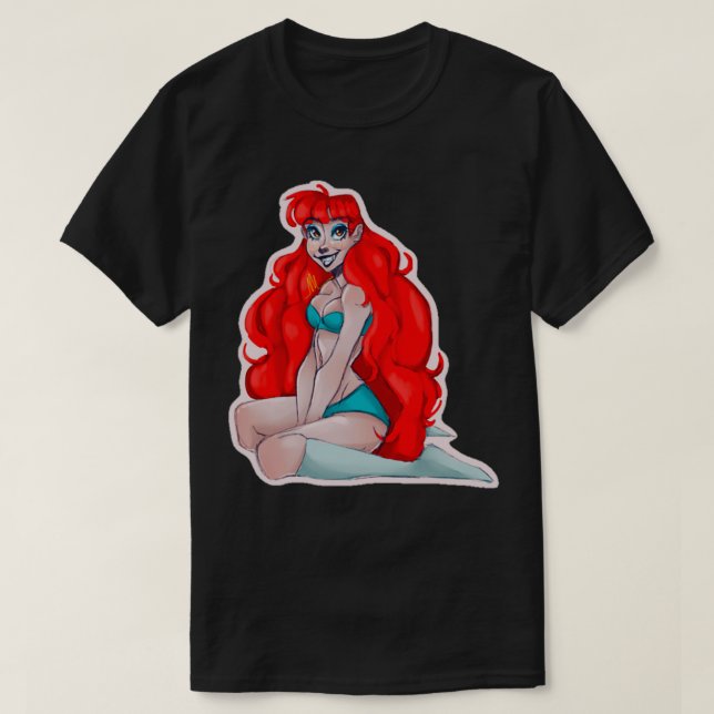 Camiseta Redhead PinUp (Diseño del anverso)