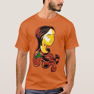 Camiseta Redhead retro vibrante arte estilo de grabación vi