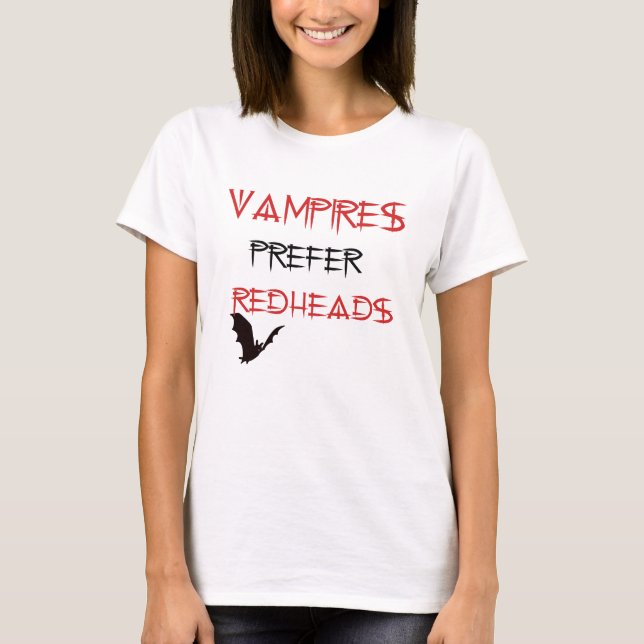 Camiseta redheads del orefer de los vamoires (Anverso)