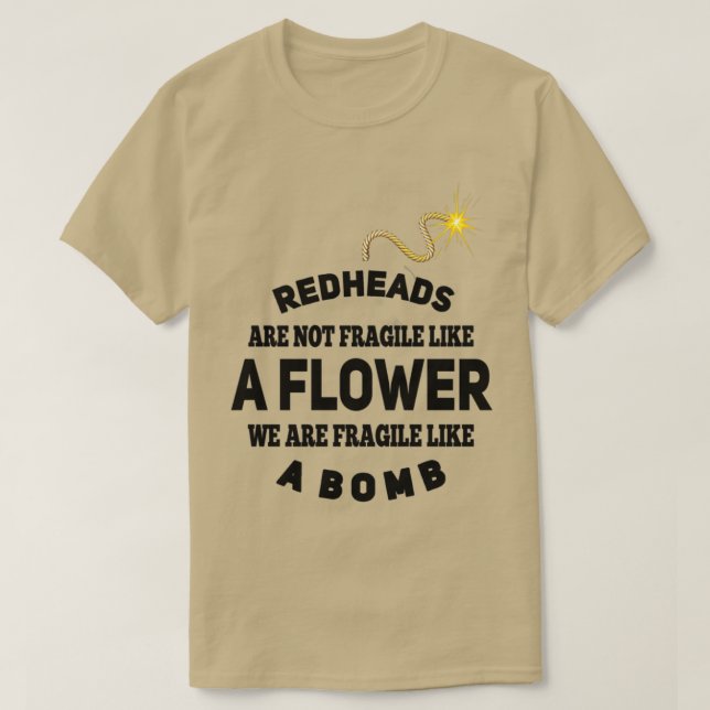 CAMISETA REDHEADS ES COMO UNA BOMBA (Diseño del anverso)