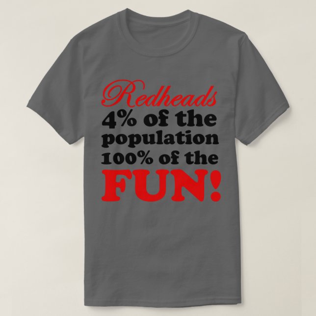 CAMISETA REDHEADS ES MÁS DIVERTIDA (Diseño del anverso)