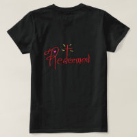 Camiseta 'Redimido' Texto Dibujado a Mano Cruces C