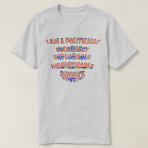 Camiseta Redn irredimible deplorable político incorrecto