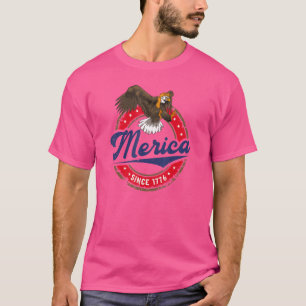 Camiseta Redneck 4 De Julio Merica Desde 1776 Eagle Mullet