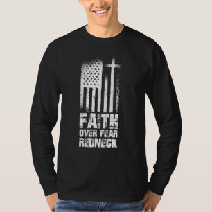 Camiseta Redneck Orgulloso País estilo sureño Fe sobre Fe