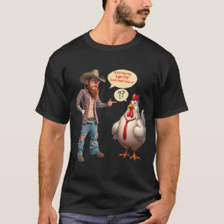Camiseta Redneck Pregunta Acerca De "That New Hen-Tie" (Hen