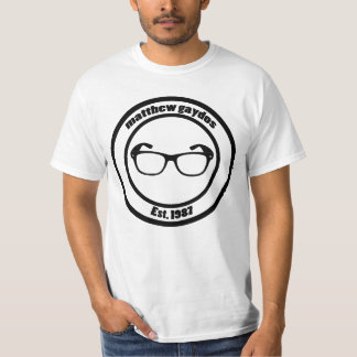 Camiseta redonda del logotipo