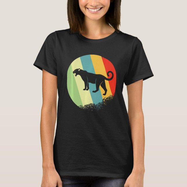 Camiseta Redondeo de animales con colores retro (Anverso)